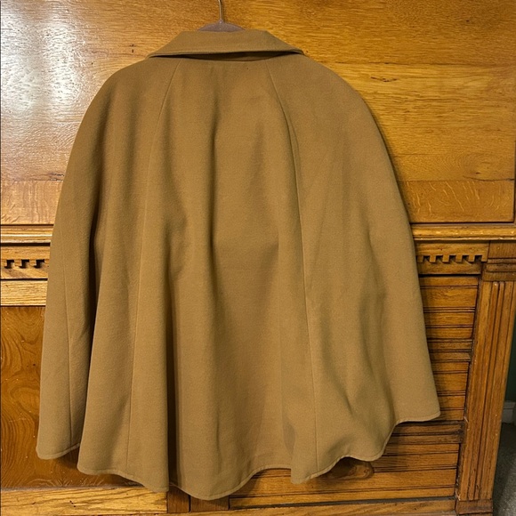 Joan Rivers Classic Golden Double-Breasted Collared Cape Peacoat XL Vintage - Picture 2 of 9